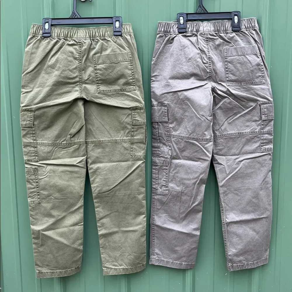 Boys Shirts Zip Hoodie Jacket & Cargo Pants 5-Piece Set Size M